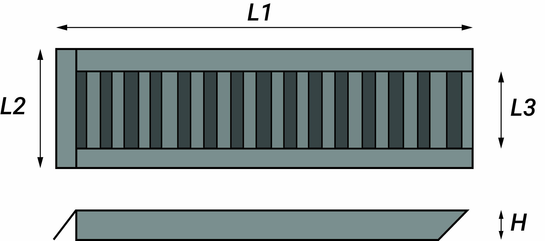 RAMPA DE ALUMINIO NERVADO